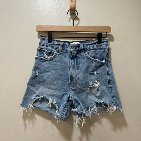 Abercrombie High Rise 4” Short sz 25/0 - Picture 1 of 3